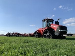 tractor on field cash lease