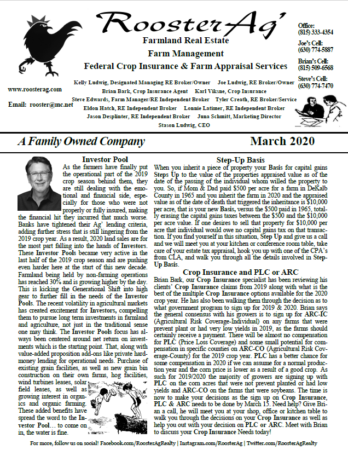March 2020 newsletter cover page